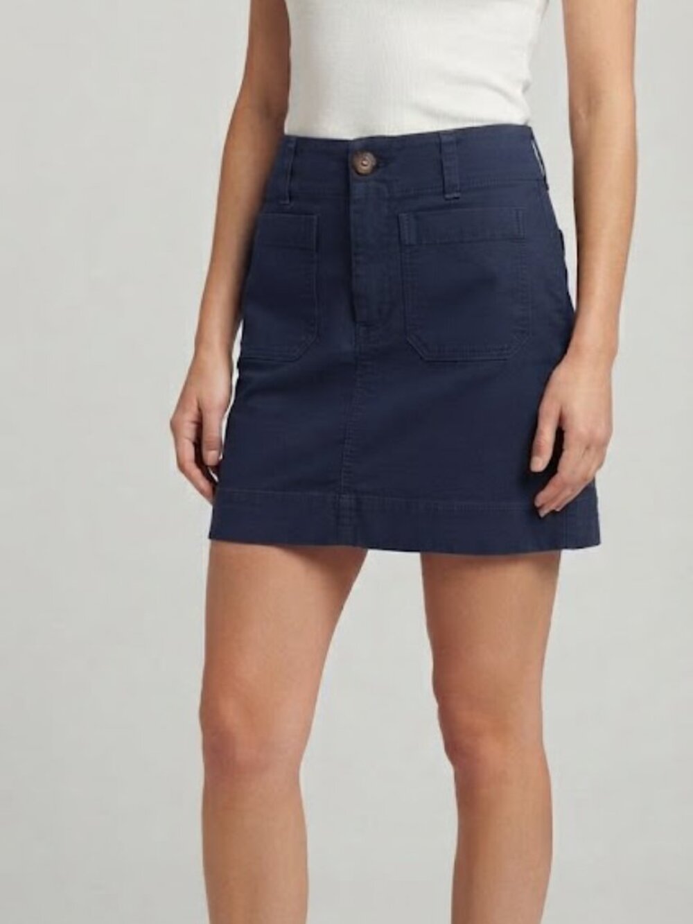 Maeve by Anthropologie Navy Blue Utility Mini Skirt - Size XS